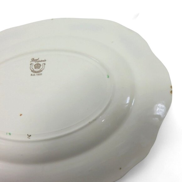 ROYAL CALEDONIA Oval Platter Colourful Imari Style 1930s Vintage 11" England - Picture 5 of 8